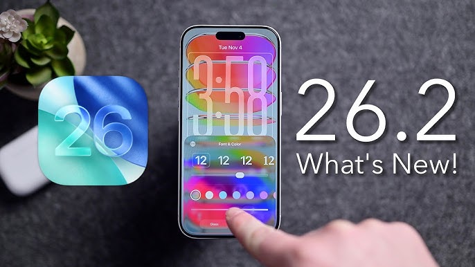 Apple Releases iOS 26.2 and iPadOS 26.2 With Lock Screen Tweaks, Offline Lyrics and Multitasking Upgrades